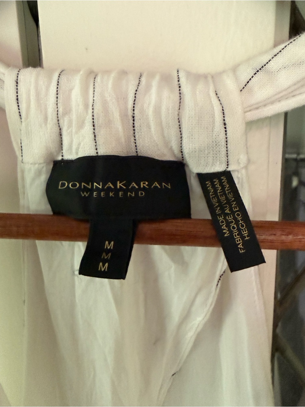 NWT Donna Karan Weekend White V-Neck Maxi Dress - Picture 5 of 6